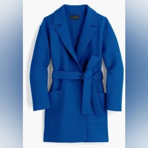 J Crew Camille Short Wrap Coat in Italian Boiled Wool NWT JCREW